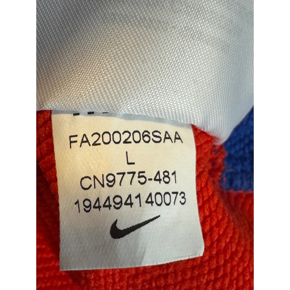Nike Dri-FIT Colorblock Full Zip Hoodie Jacket Blue Red Black Men's L - Picture 9 of 10